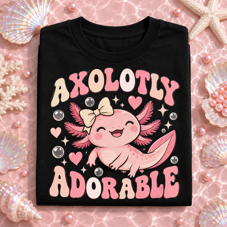 Axolotly Adorable Youth T-Shirt – Cute Axolotl Kids Tee