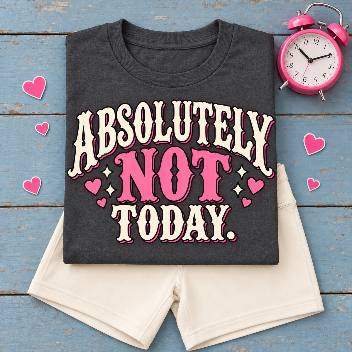 Absolutely Not Today color Dark Heather