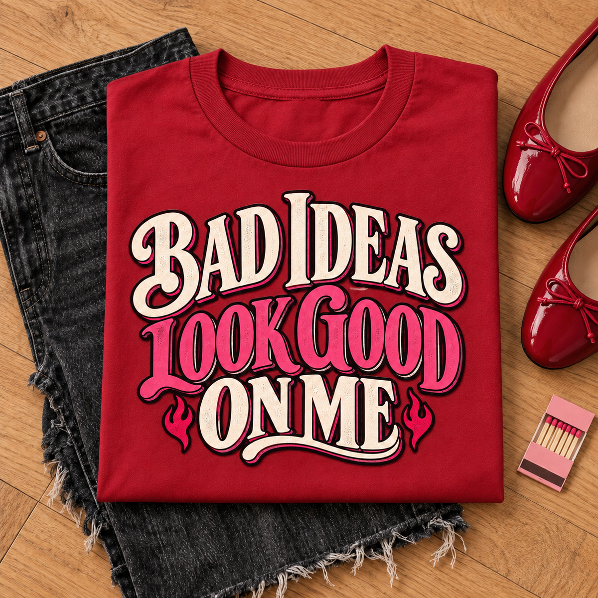 Bad Ideas Look Good on Me color Red