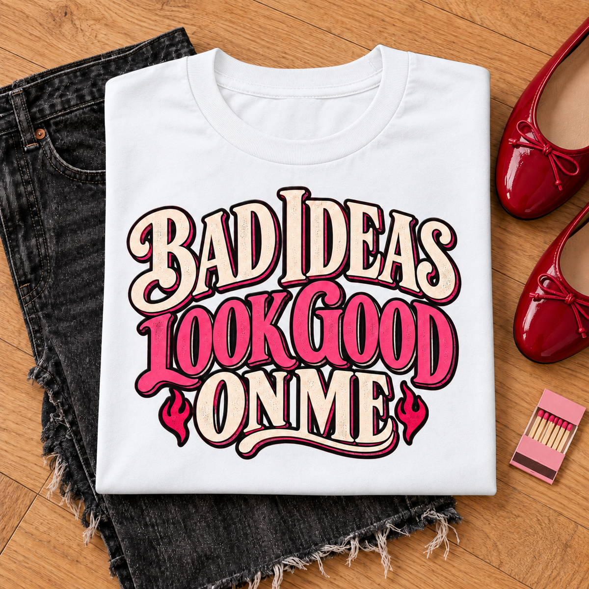 Bad Ideas Look Good on Me color White