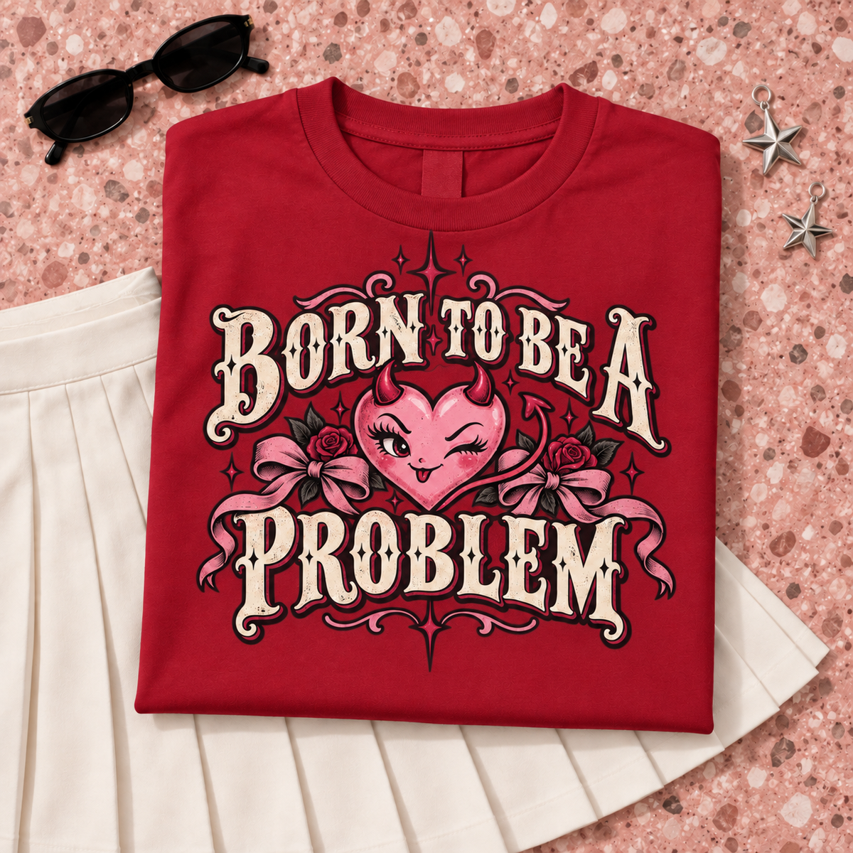 Born to Be a Problem color Red