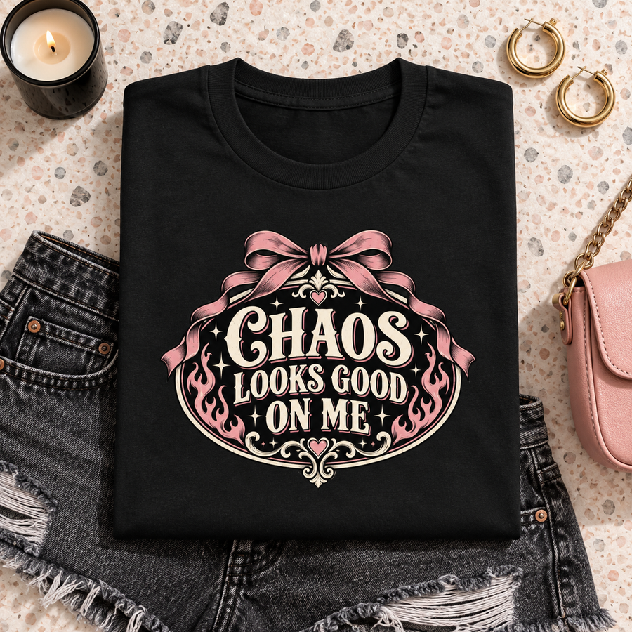 Chaos Looks Good on Me Unisex Graphic Tee | Feral Little Darling