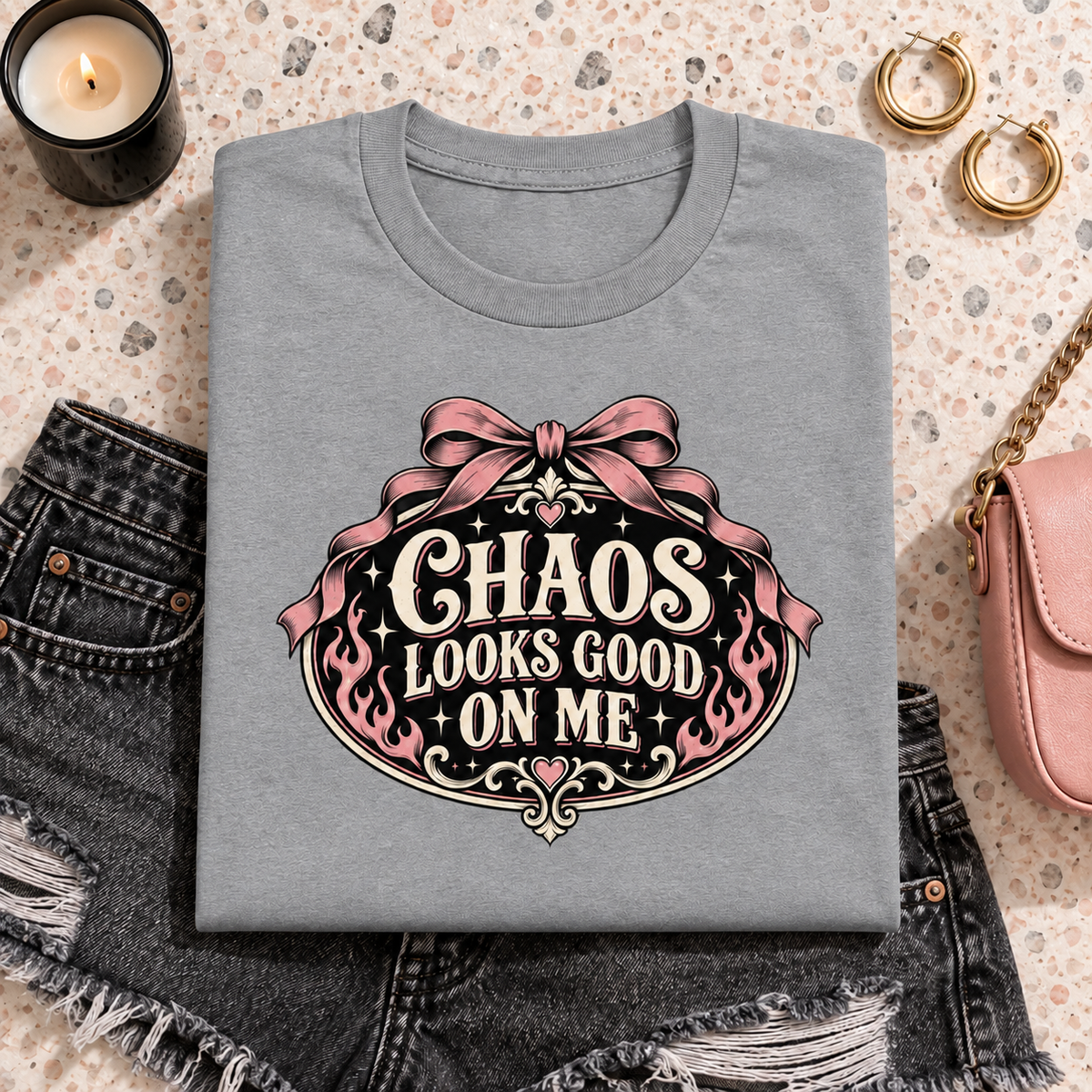 Chaos Looks Good on Me color Sport Grey