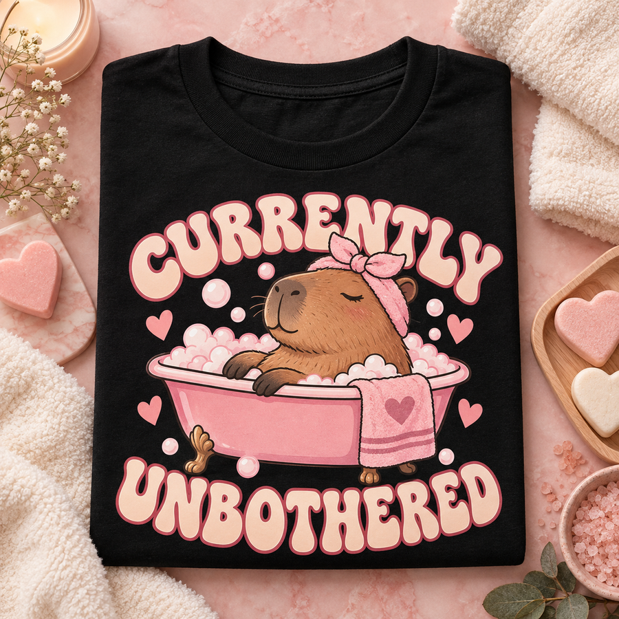 Currently Unbothered Youth T-Shirt – Capybara Kids Tee