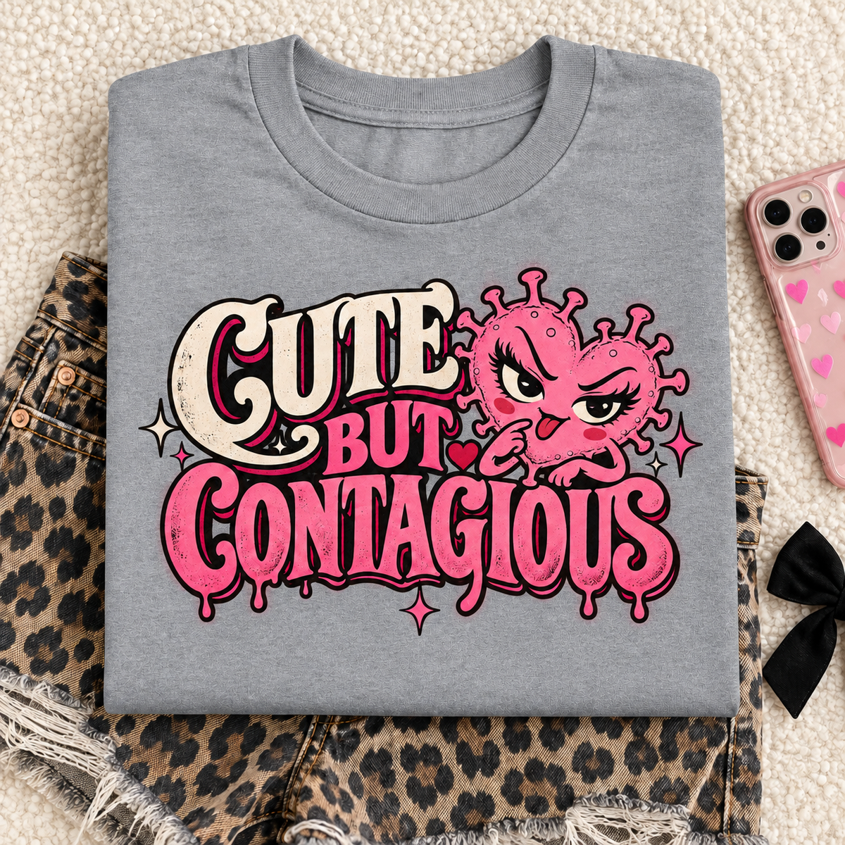 Cute But Contagious color Sport Grey