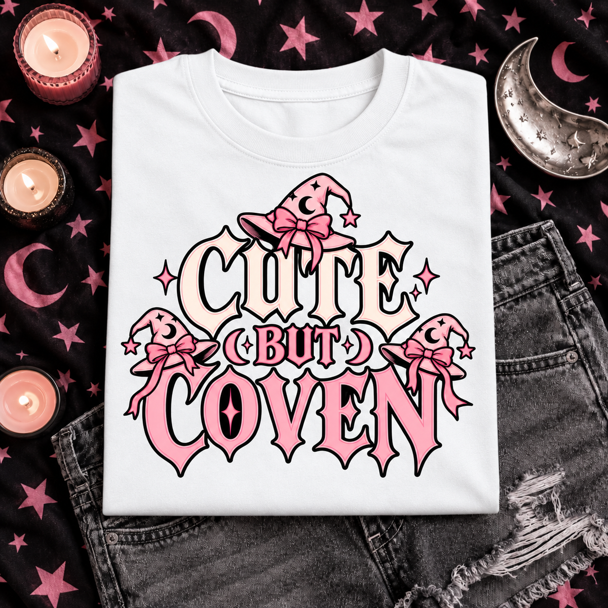 Cute But Coven color White