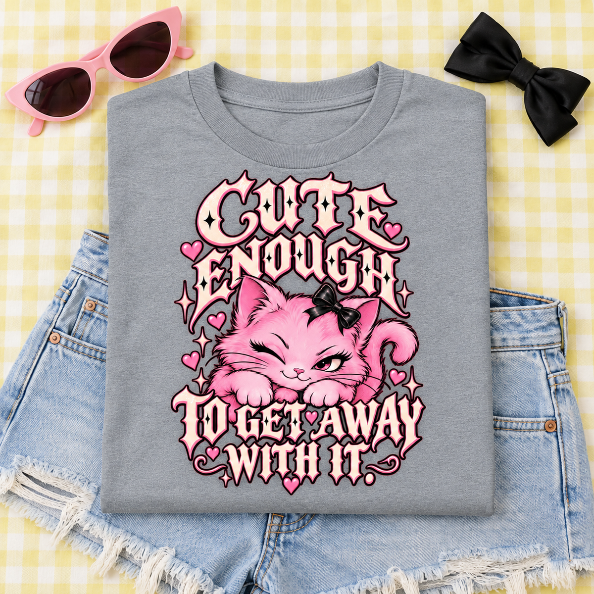 Cute Enough to Get Away With It color Sport Grey