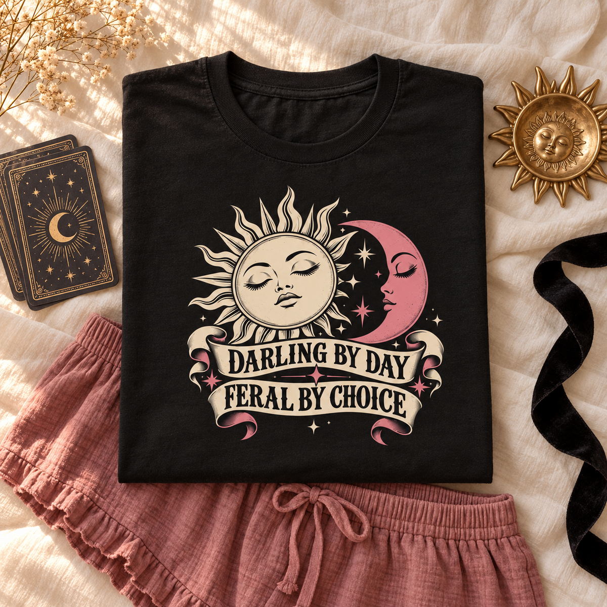 Darling by Day Feral by Choice color Black