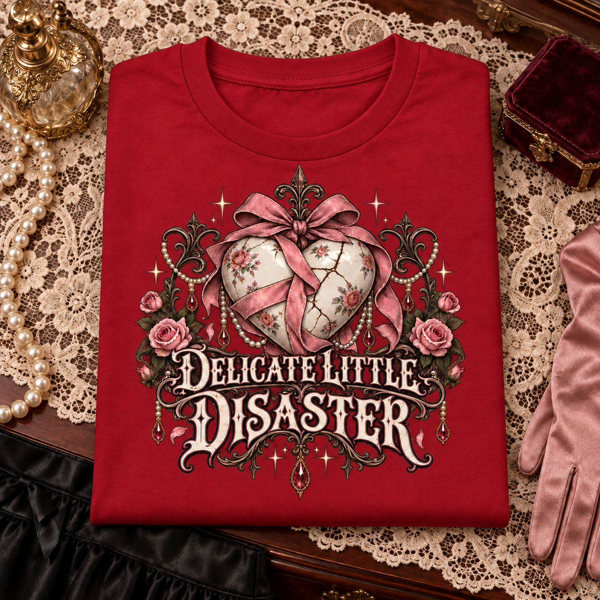 Delicate Little Disaster color Red