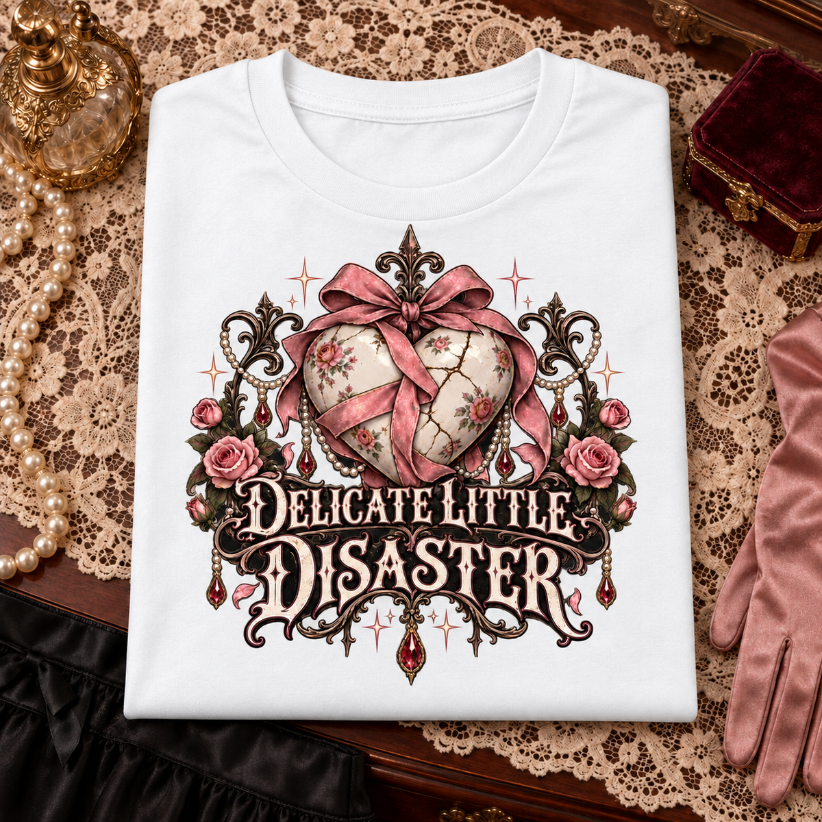 Delicate Little Disaster color White