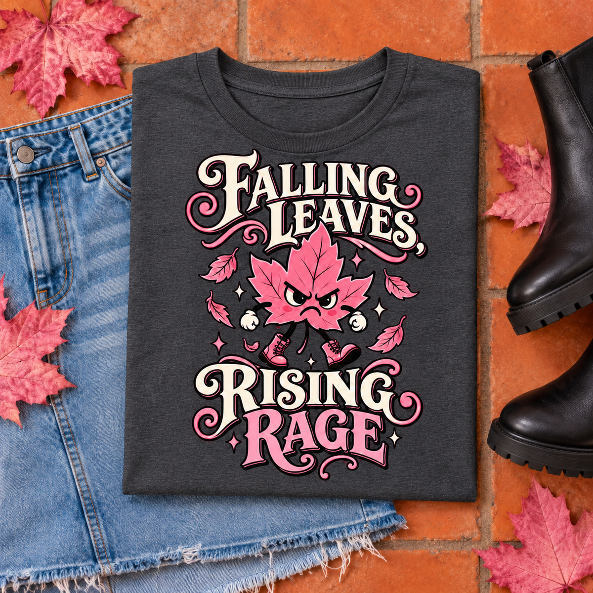 Falling Leaves, Rising Rage color Dark Heather