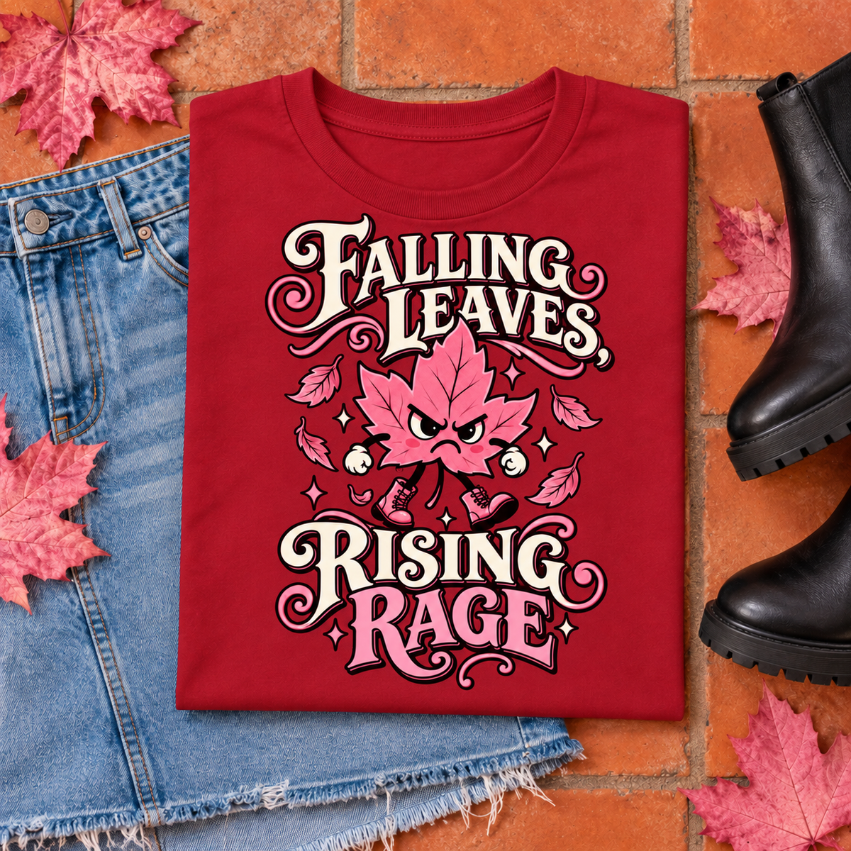 Falling Leaves, Rising Rage color Red