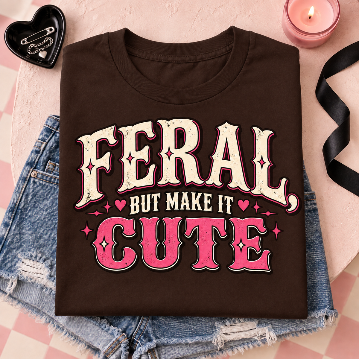 Feral But Make It Cute color Dark Chocolate