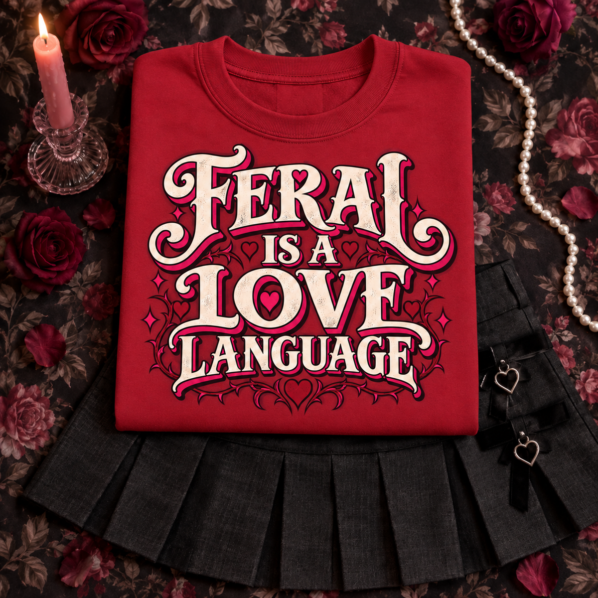 Feral Is a Love Language color Red