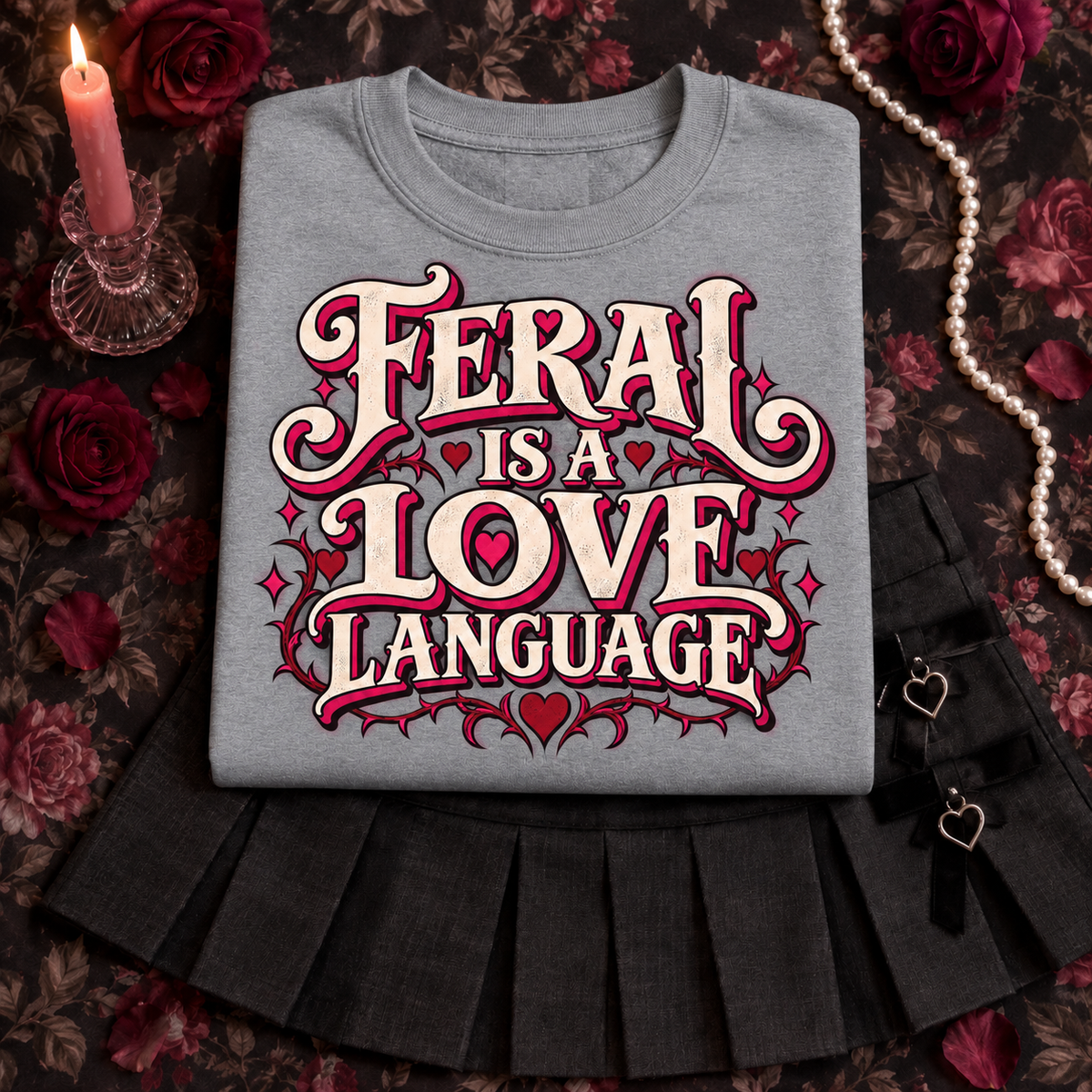 Feral Is a Love Language color Sport Grey