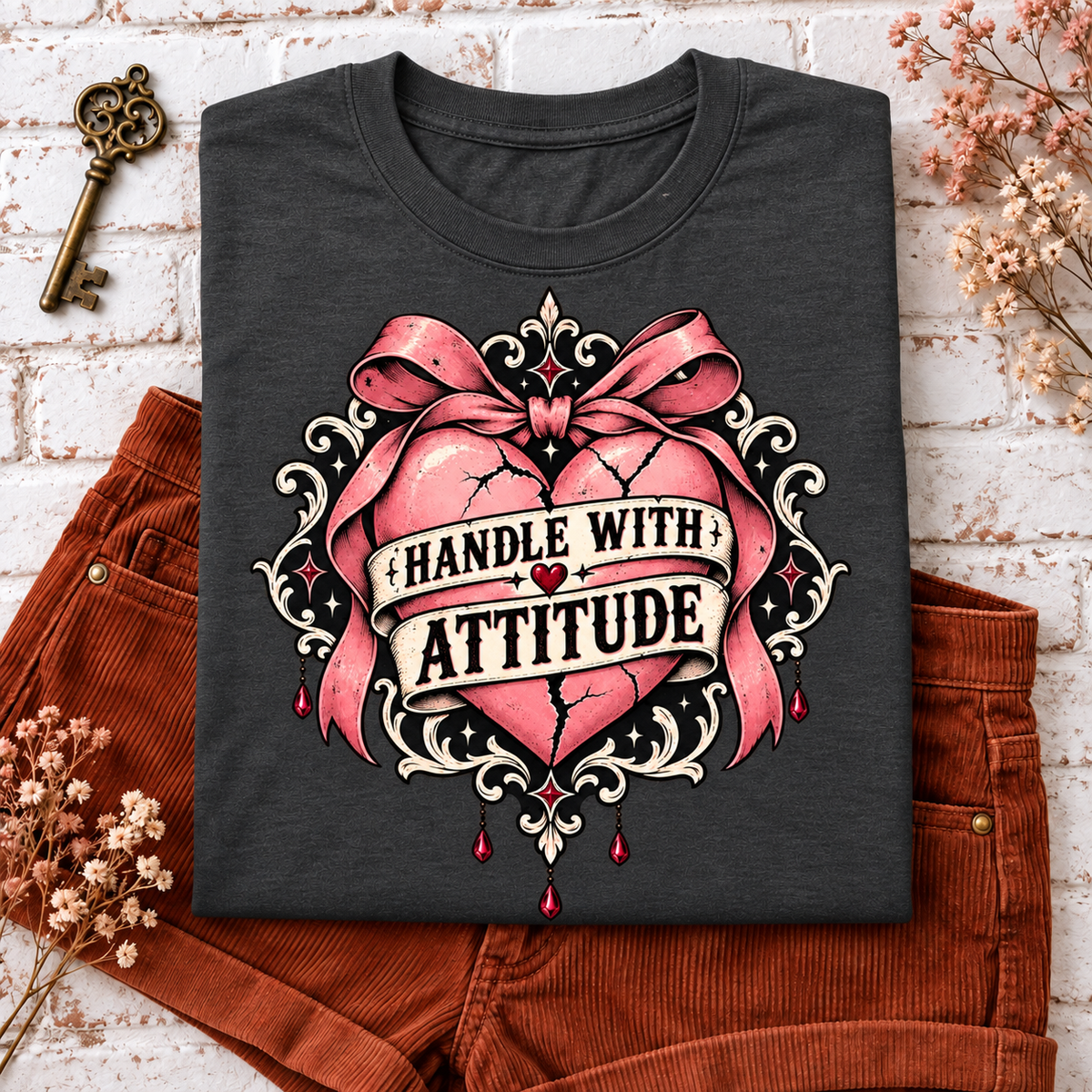Handle With Attitude color Dark Heather