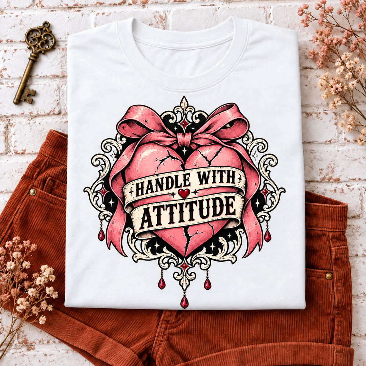 Handle With Attitude color White