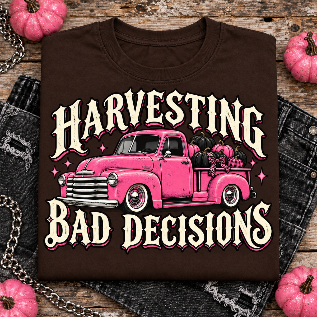 Harvesting Bad Decisions color Dark Chocolate