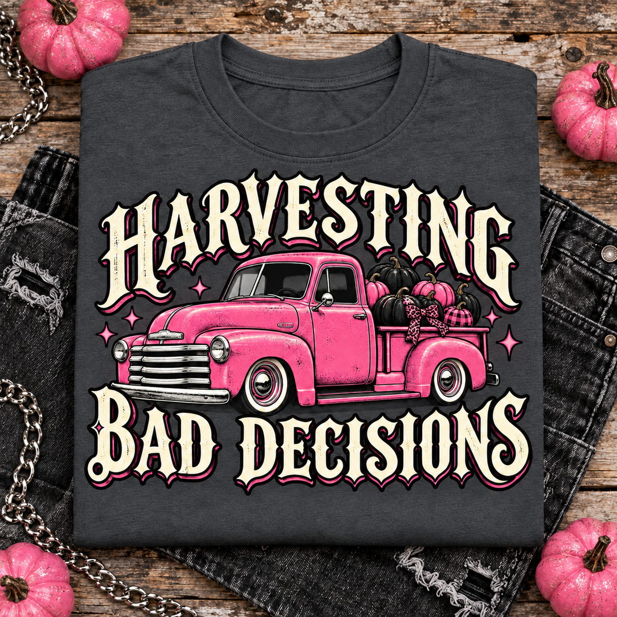 Harvesting Bad Decisions color Dark Heather