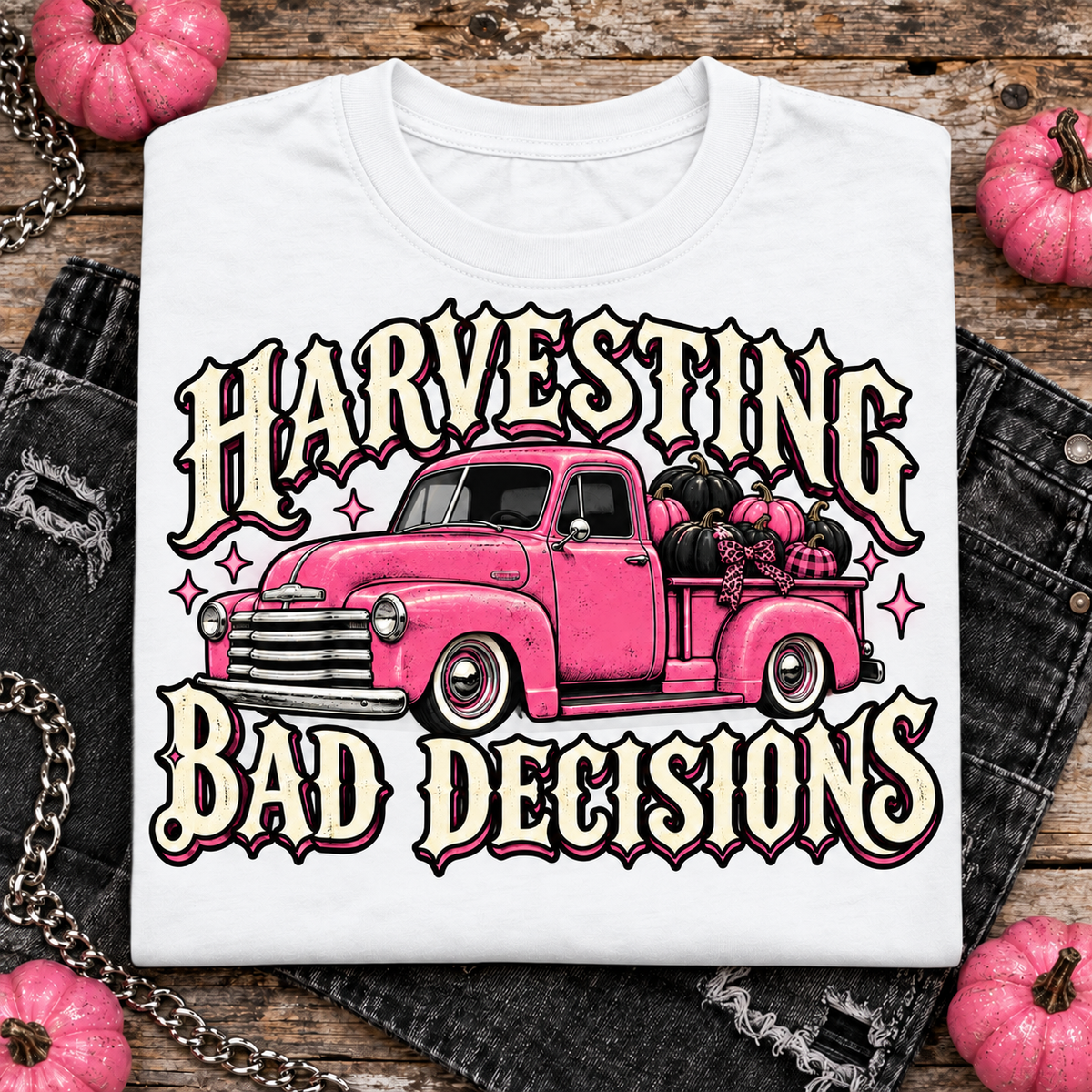Harvesting Bad Decisions color White