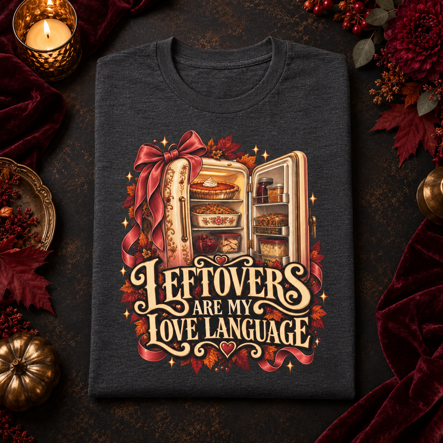 Leftovers Are My Love Language Thanksgiving T-Shirt