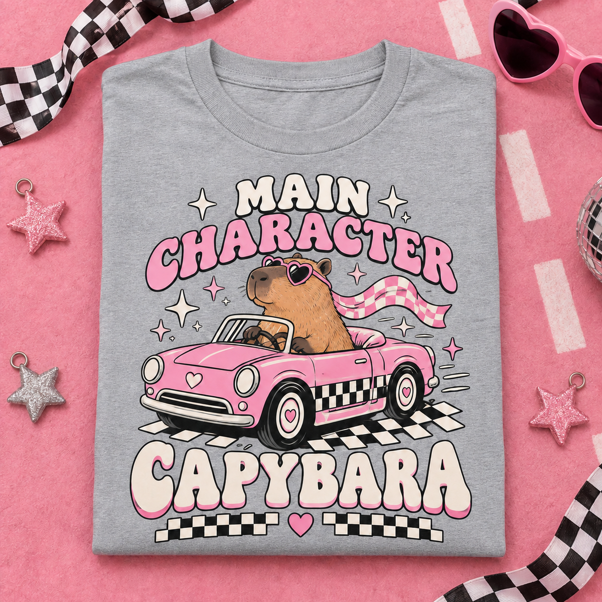 Main Character Capybara youth T-shirt in Sport Grey