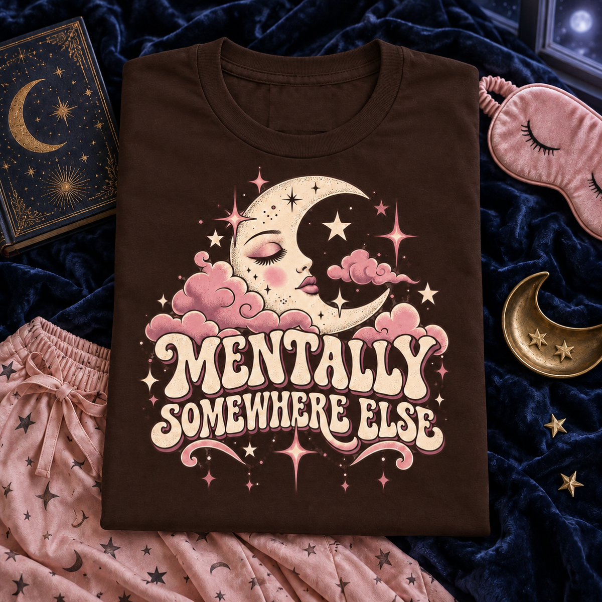 Mentally Somewhere Else color Dark Chocolate
