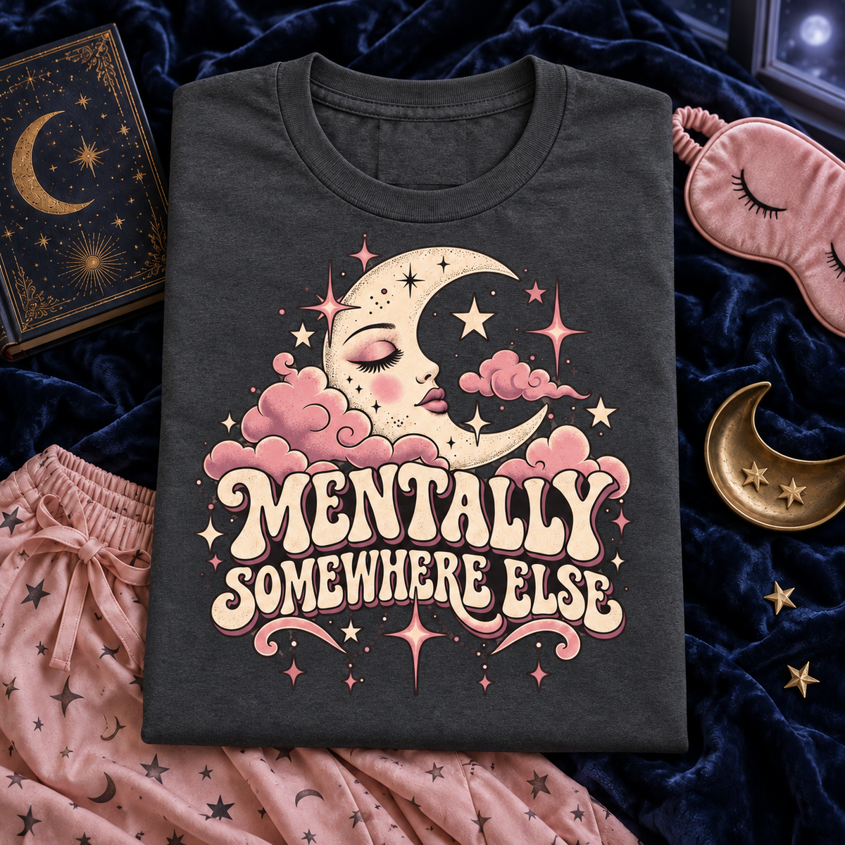 Mentally Somewhere Else color Dark Heather