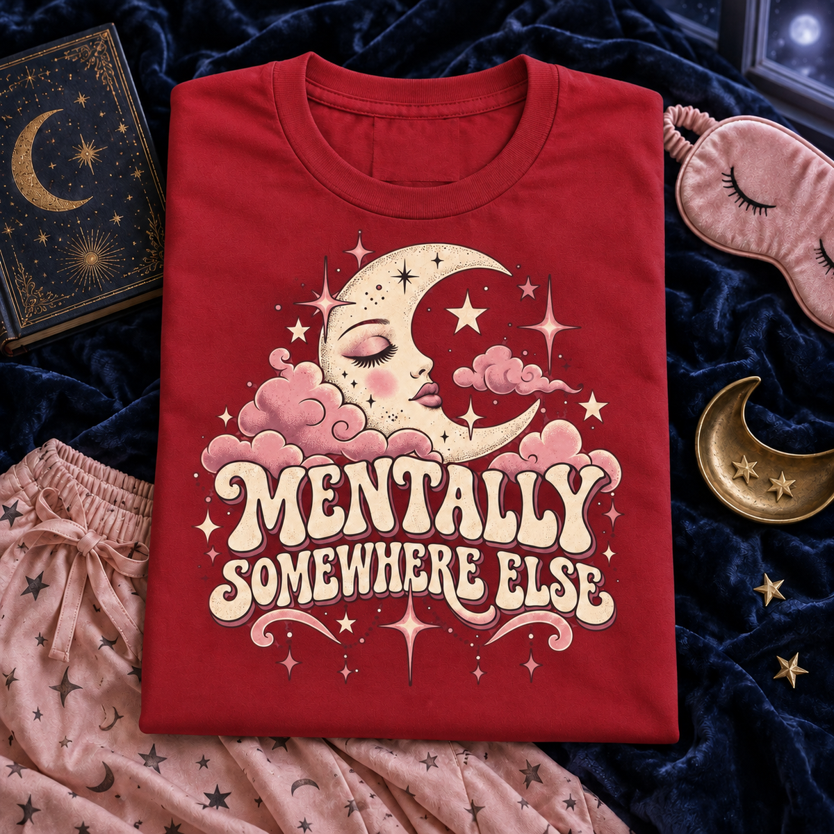 Mentally Somewhere Else color Red