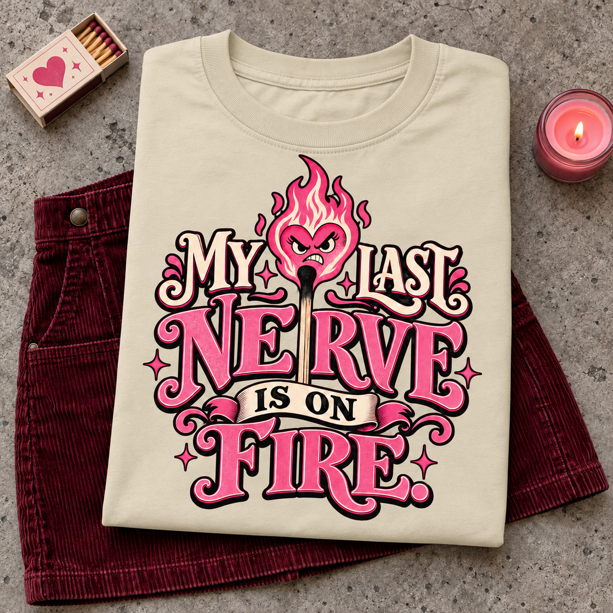 My Last Nerve Is on Fire color Natural