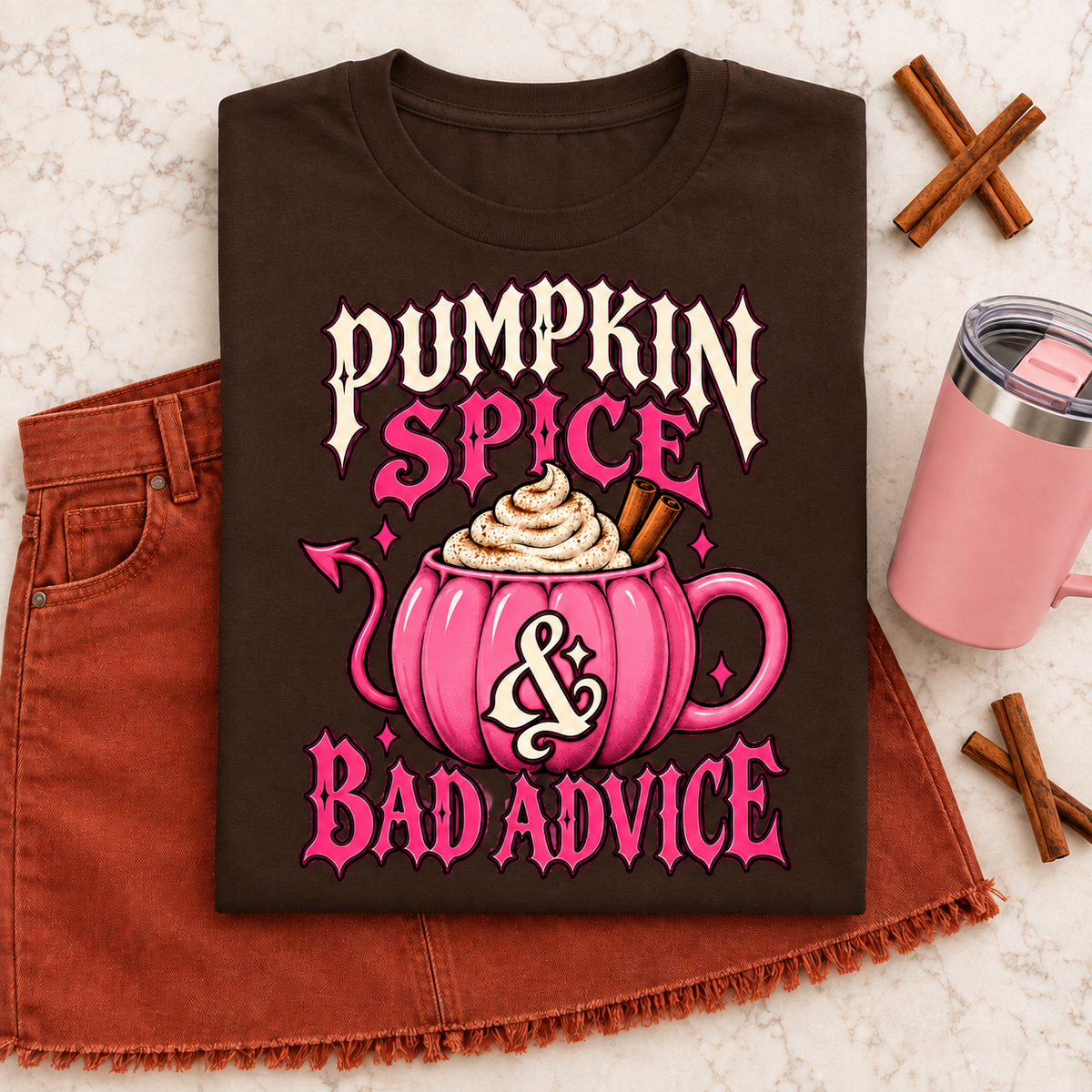 Pumpkin Spice & Bad Advice color Dark Chocolate