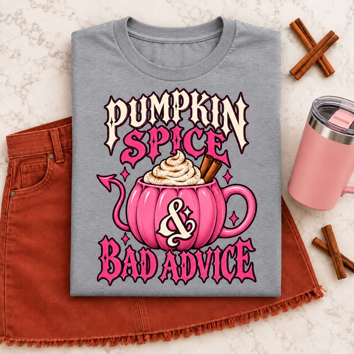 Pumpkin Spice & Bad Advice color Sport Grey