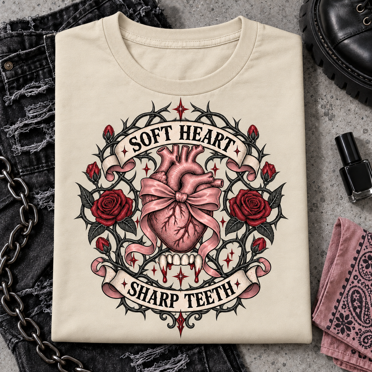 Soft Heart Sharp Teeth color Natural