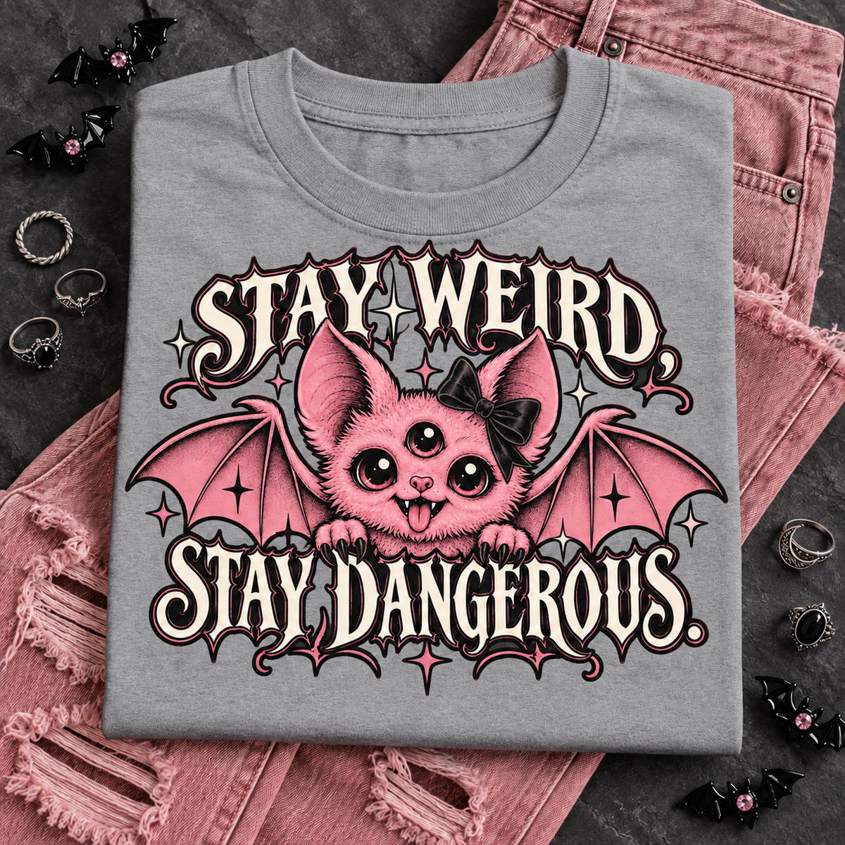 Stay Weird, Stay Dangerous color Sport Grey