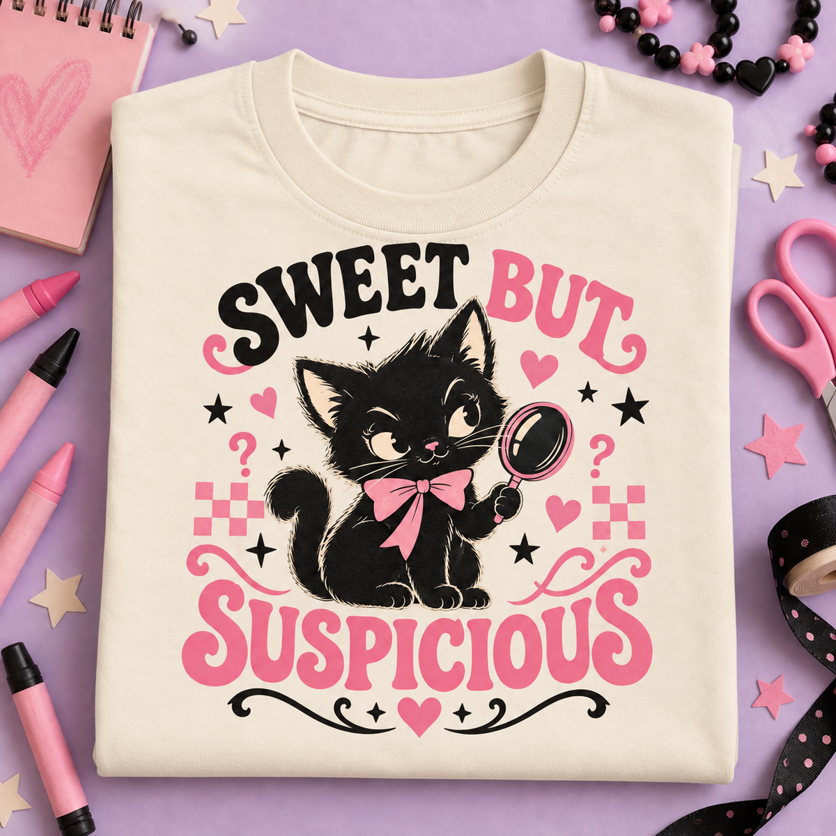 Sweet But Suspicious Youth T-Shirt color Natural