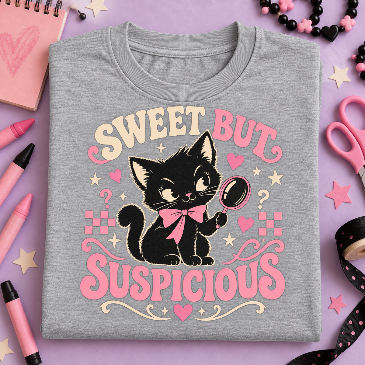 Sweet But Suspicious Youth T-Shirt color Sport Grey