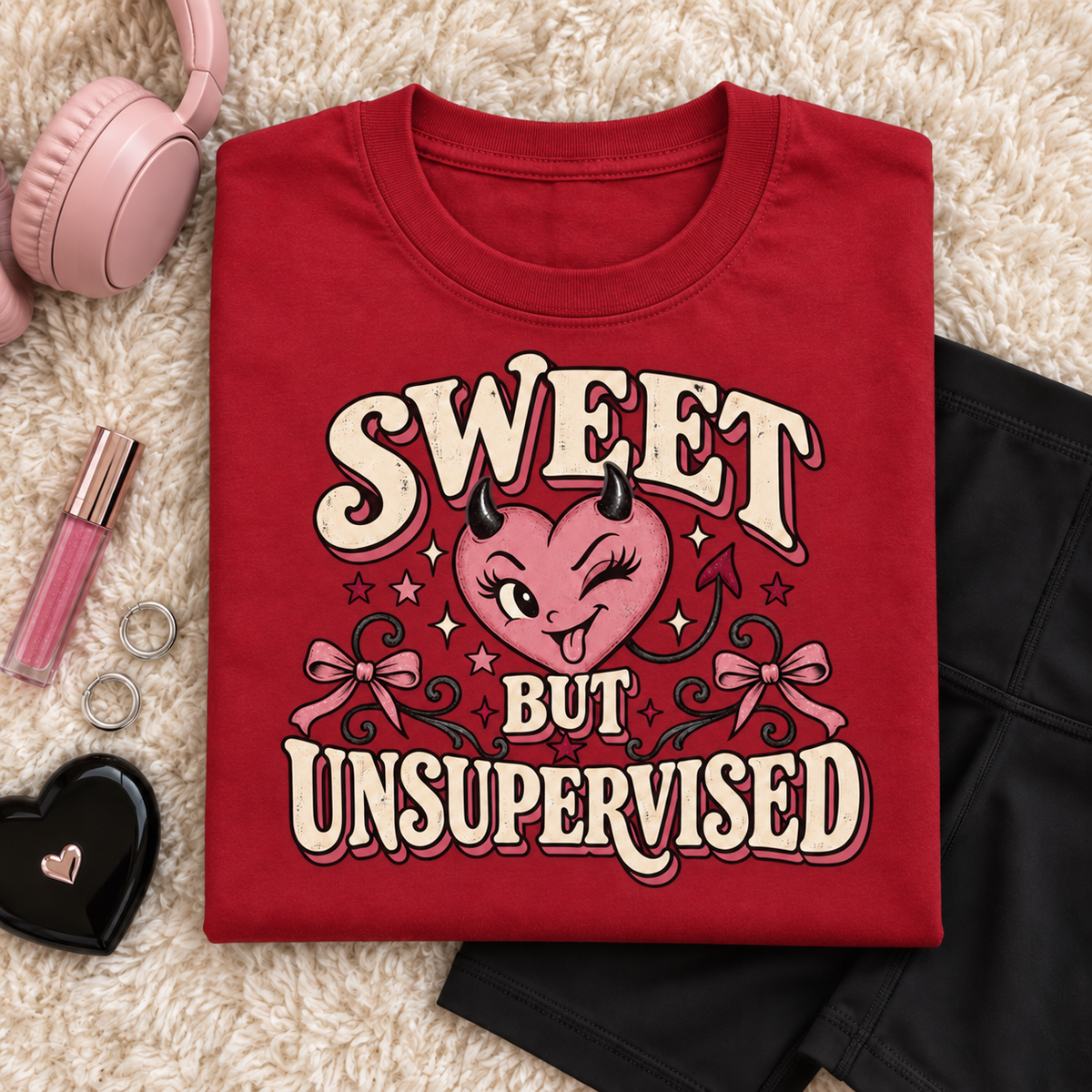 Sweet But Unsupervised color Red