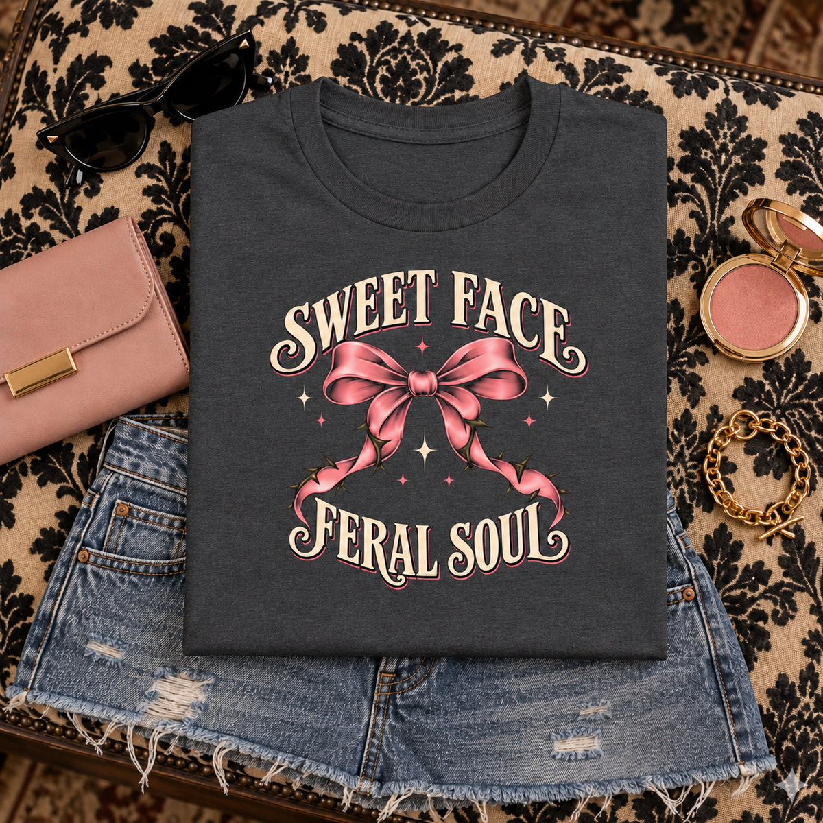 Sweet Face Feral Soul color Dark Heather
