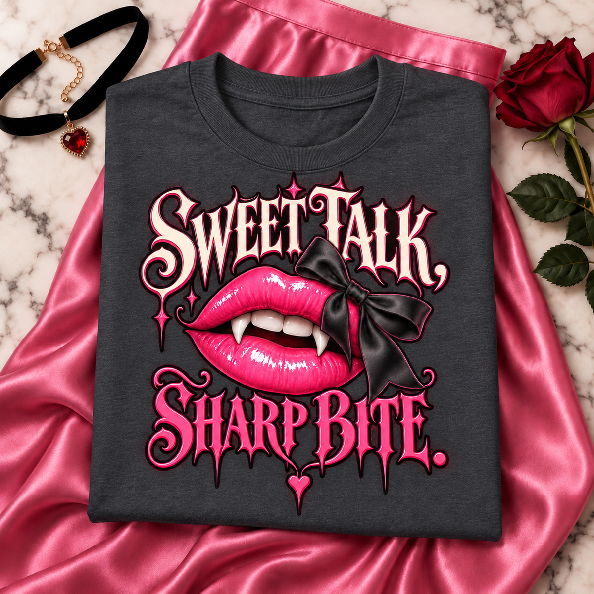 Sweet Talk, Sharp Bite color Dark Heather