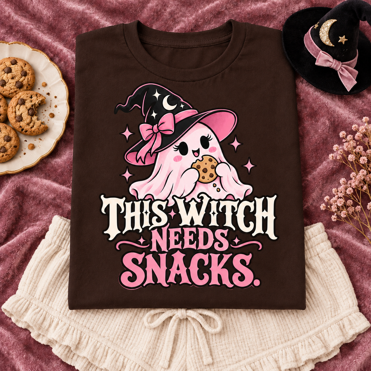 This Witch Needs Snacks color Dark Chocolate