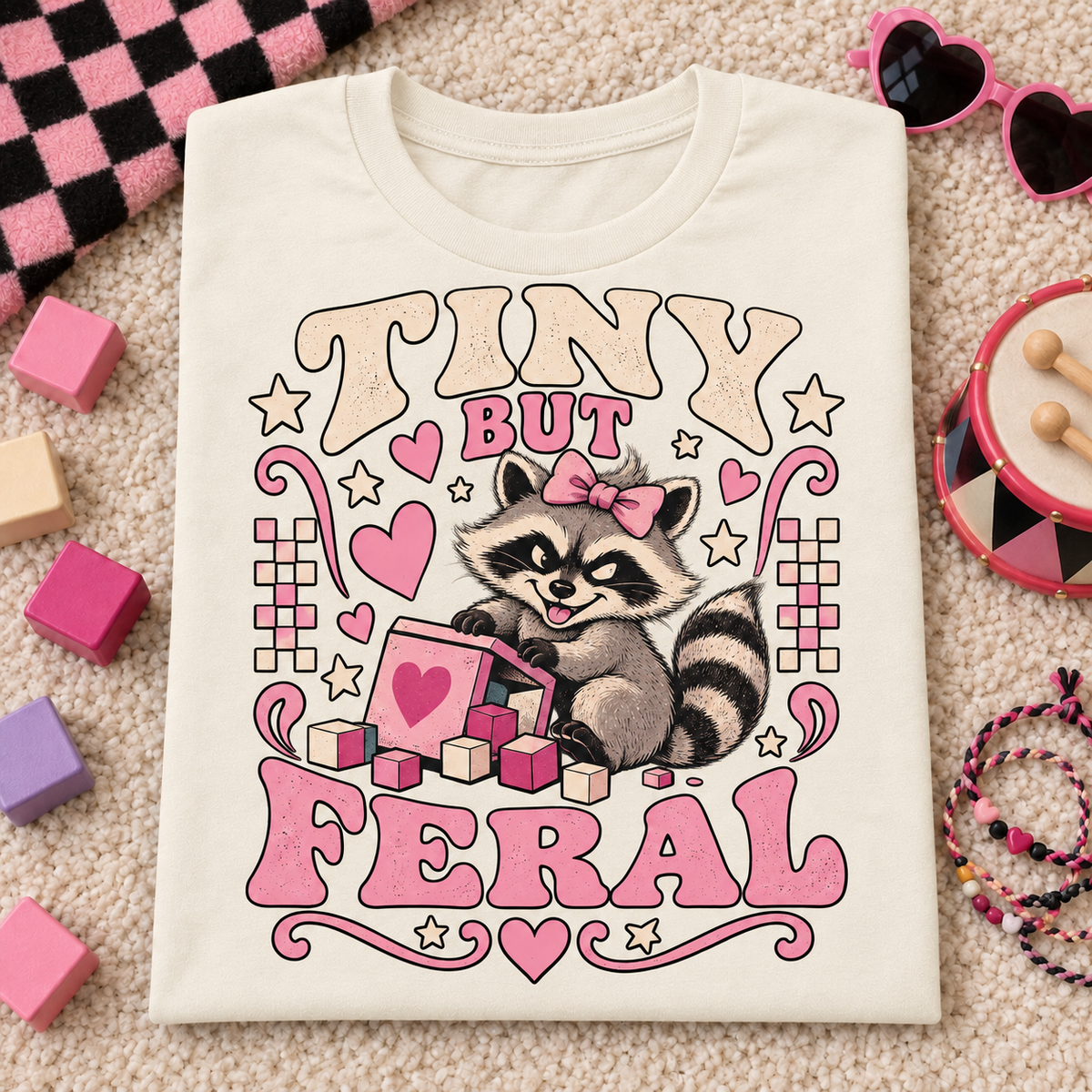 Tiny But Feral Youth T-Shirt color Natural