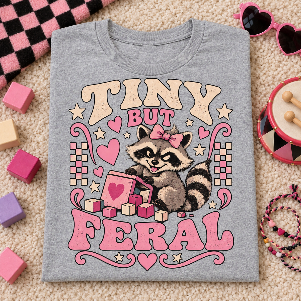 Tiny But Feral Youth T-Shirt color Sport Grey