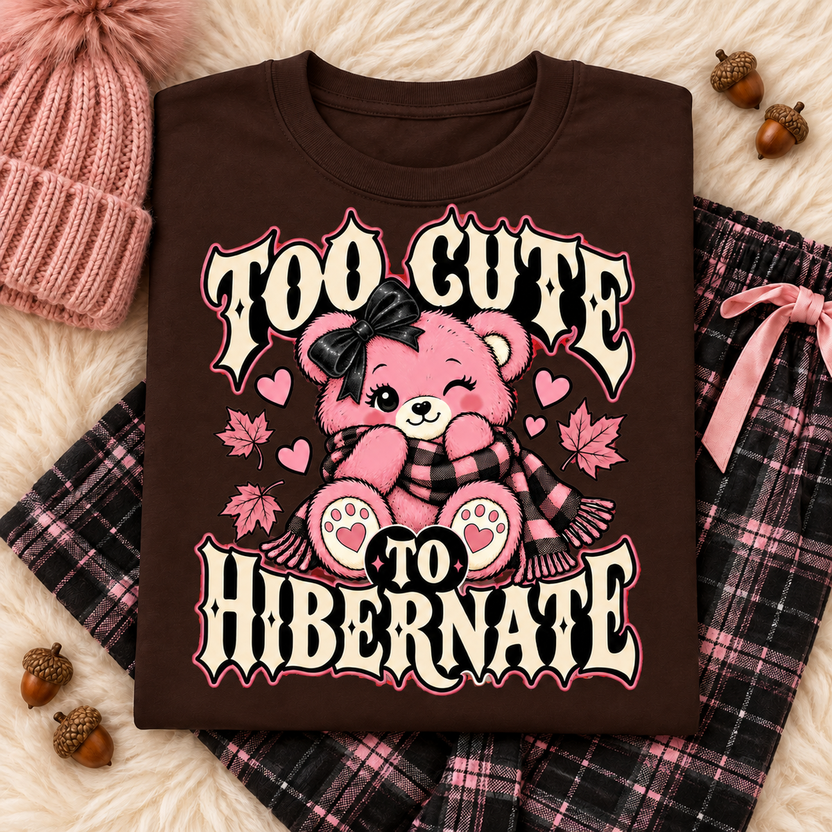 Too Cute to Hibernate color Dark Chocolate